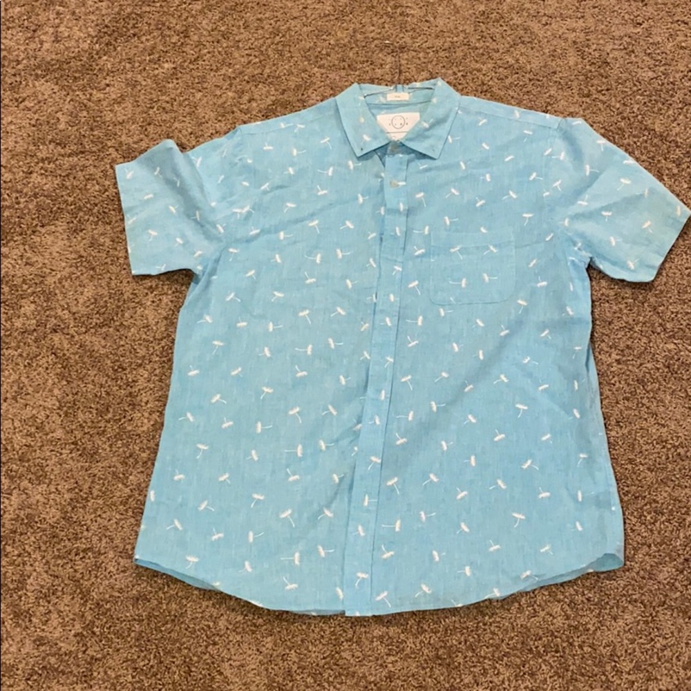 Even Tide Dandelion SS Button Down